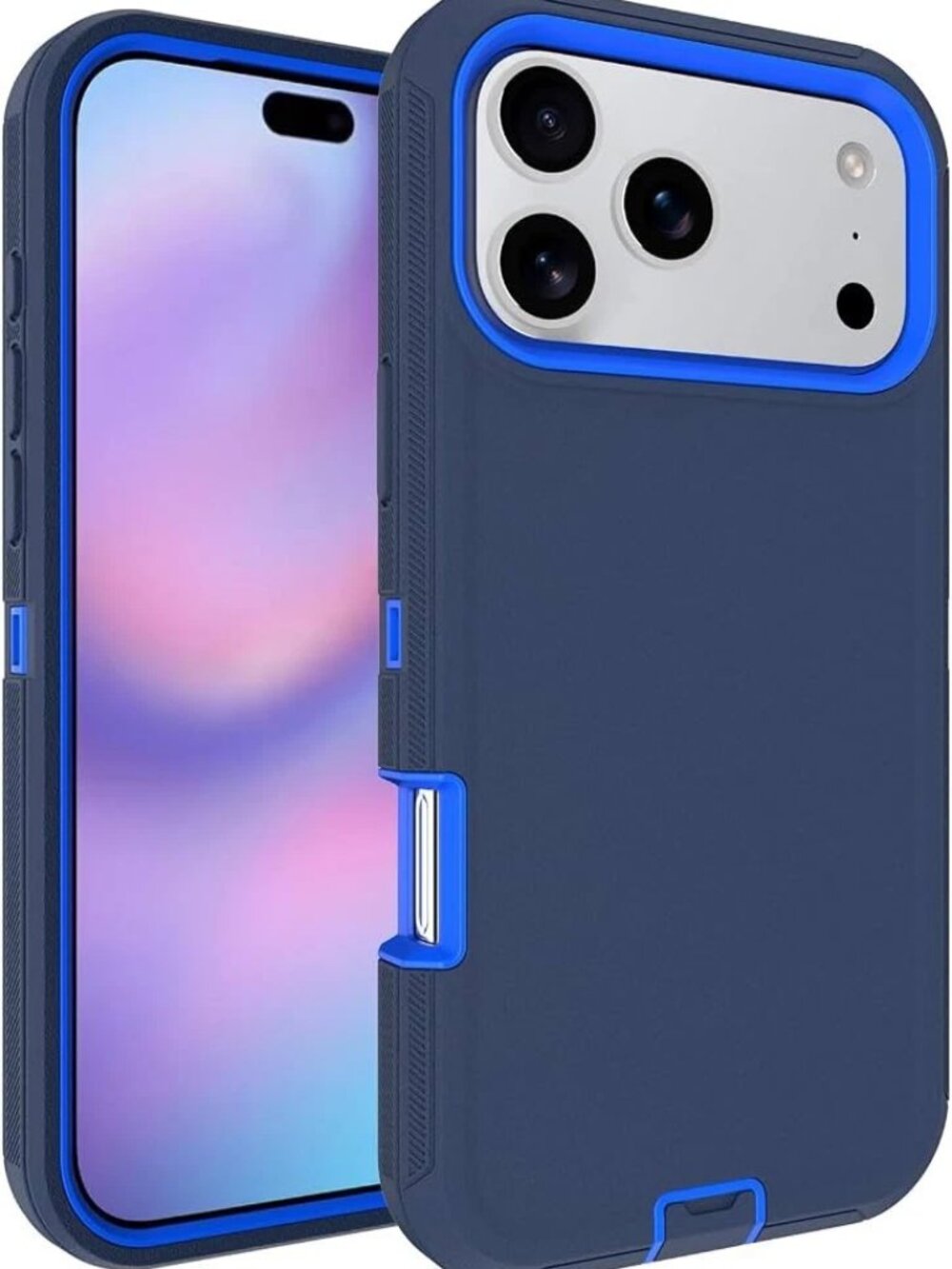 Rugged Heavy Duty Shockproof Case for Apple iPhone Air (6.5-inch) Blue